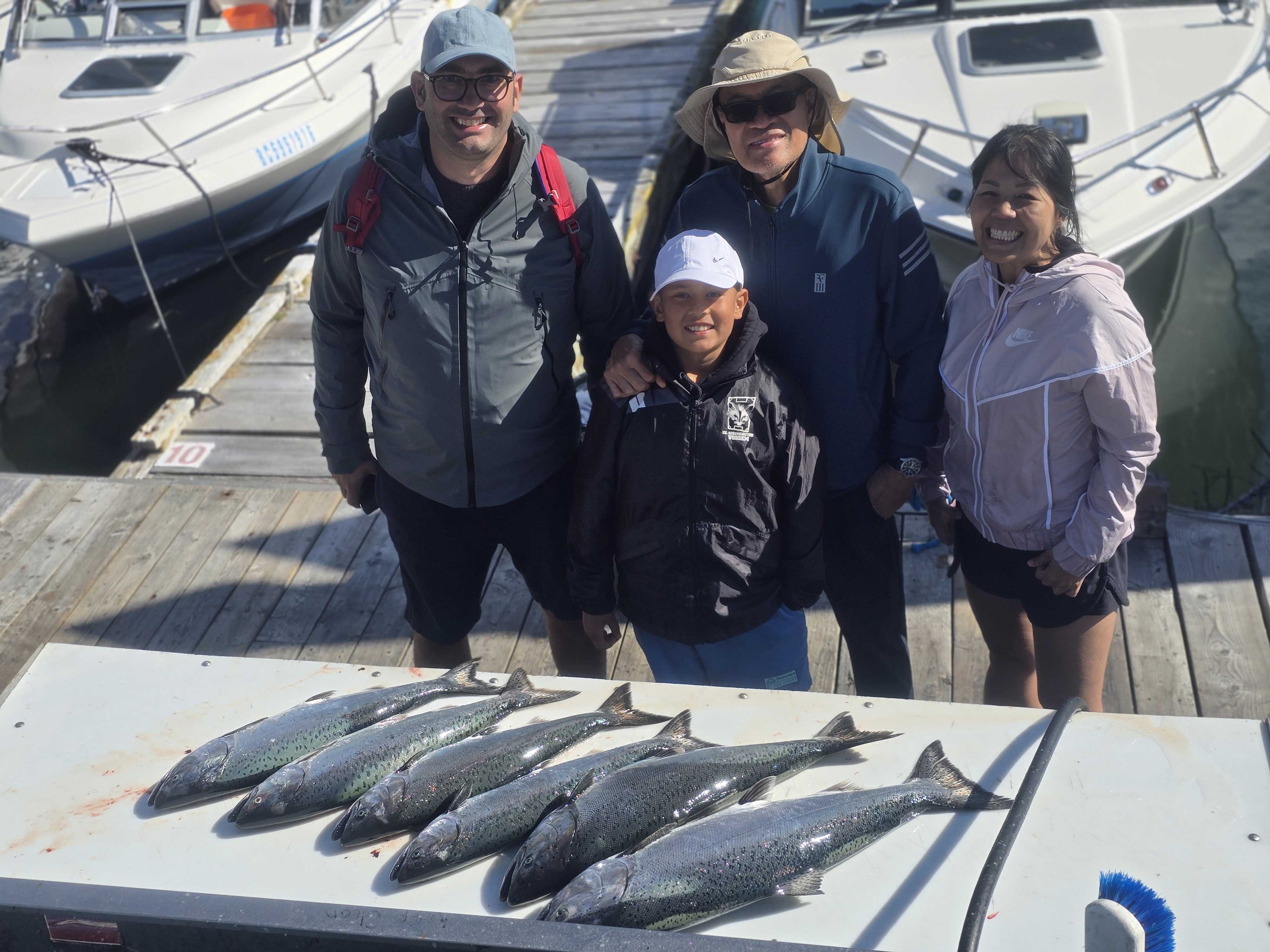 Memorable Family Salmon Fishing Success