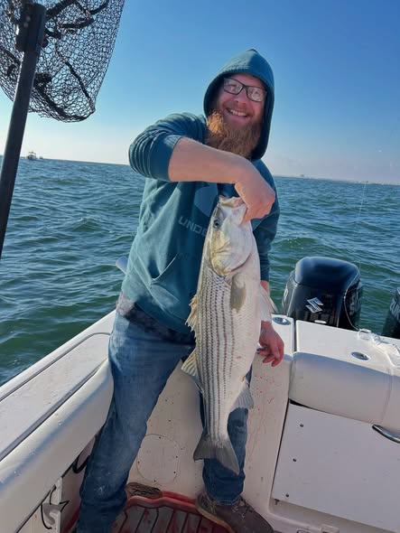 Clean Striper Catch! - Point Pleasant, NJ.