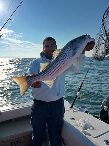 That is one big of a striper - Point Pleasant, NJ.