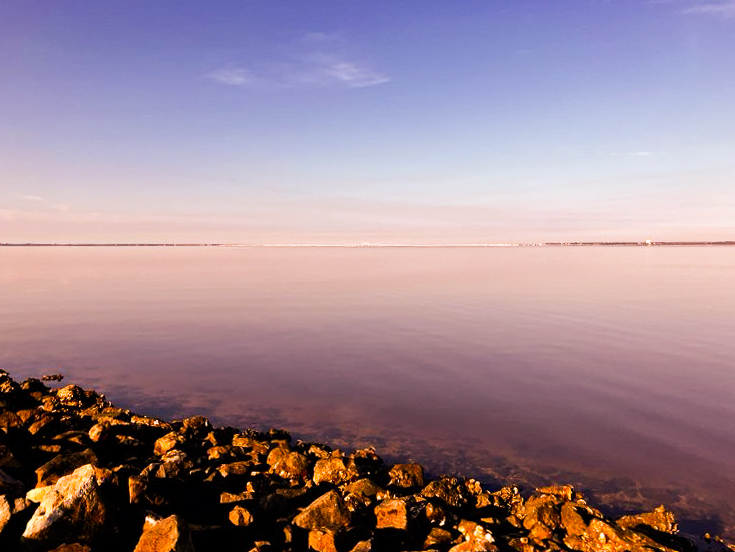 Perfect evening waters in East Bay near Gulf Breeze, FL