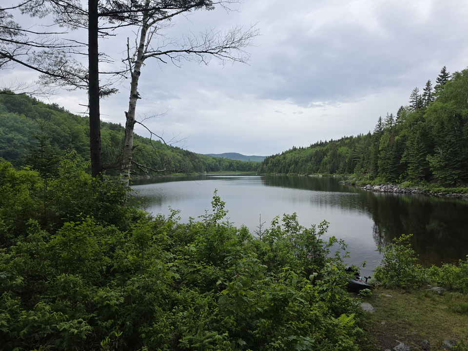 Perfect fishing waters at Sebago Lake Maine.