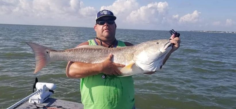 Bull Red Fishing in Crystal Beach, TX