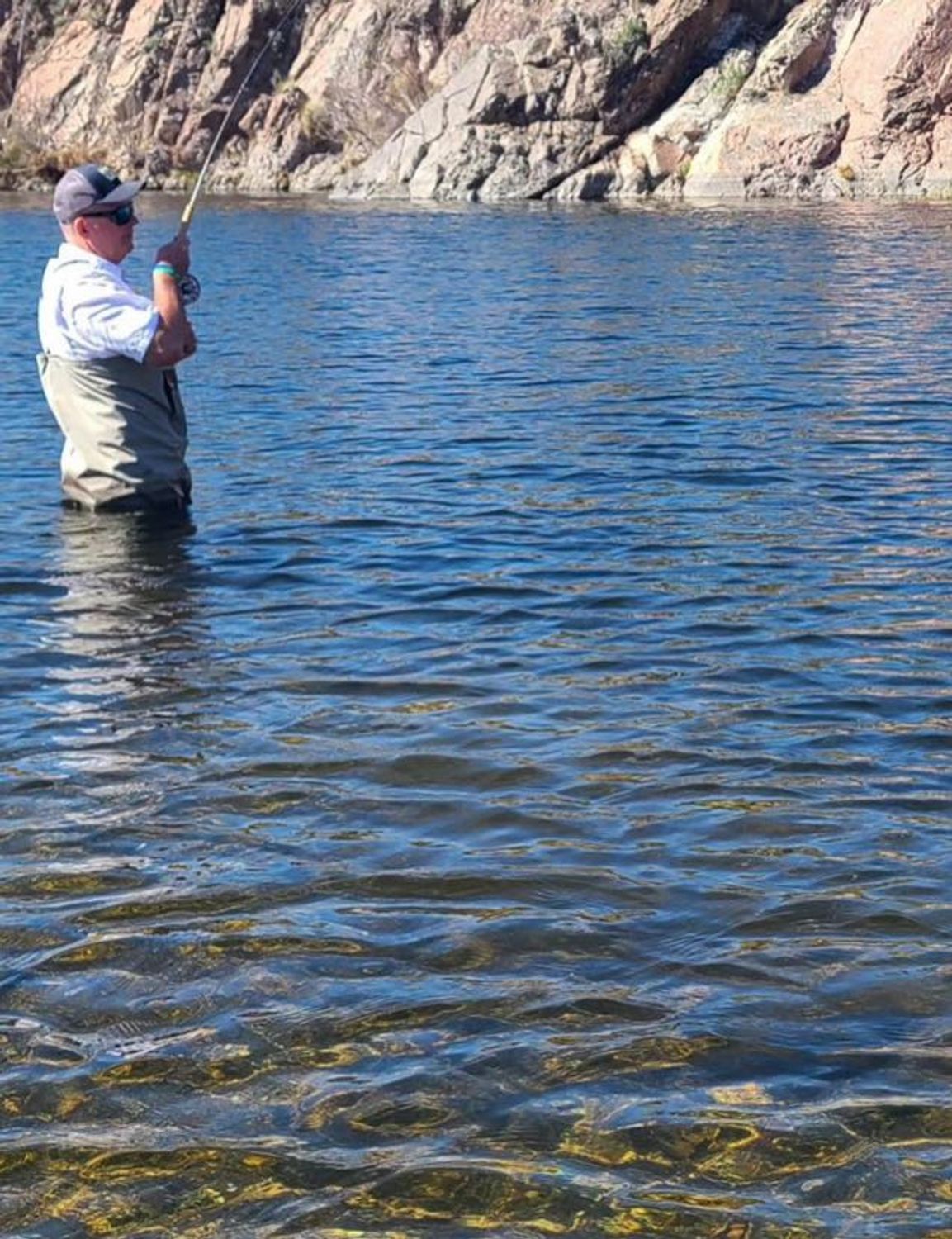 Why should people book a fly fishing trip with lo water guide service when visiting spring training in Arizona?