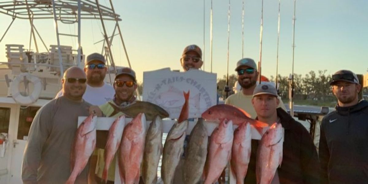 Gulf of Mexico 8-Hour Fishing Charter | Tail Raiser