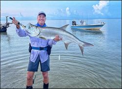 A tarpon fish caught in Chokoloskee