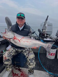 One person fishing in CA