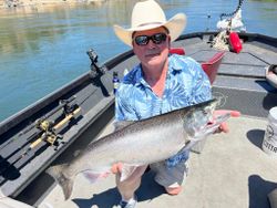 A person fishing in Anderson