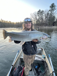 Angler with a 33-inch fish in Frankfort