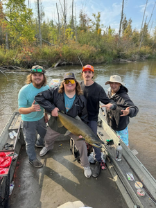 A group of 4 people fishing in Frankfort