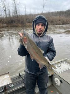 Angler catching a fish in Frankfort