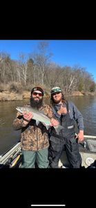 A single rainbow trout caught while fishing in MI