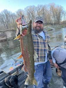 A rainbow trout caught in Frankfort
