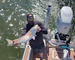 Angler with a 21-inch fish in North Carolina