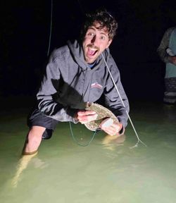 A person fishing in North Carolina