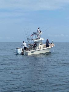 Person fishing in Wanchese