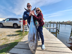 Hooked a big one on the dock!