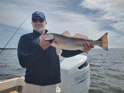 Redfish measuring 23 inches, caught in NC