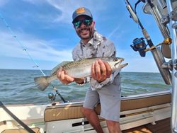 Spotted Weakfish caught on fishing tour in Wanchese