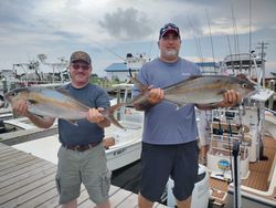 Two anglers fishing in Wanchese