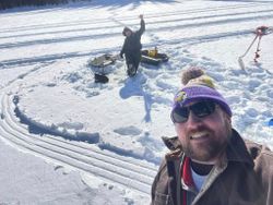 Two anglers fishing in Colorado