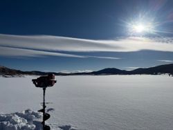 Scenic landscape with mountains in Colorado