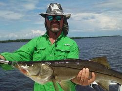Snook fish, 27 inches, caught while fishing in Placida