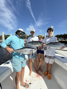 Huge Blackfin Tuna caught during a storm-threatened day at Sandsprit Park!
