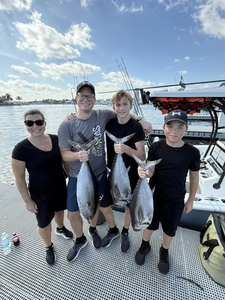 3 blackfin tuna fish caught while fishing in FL