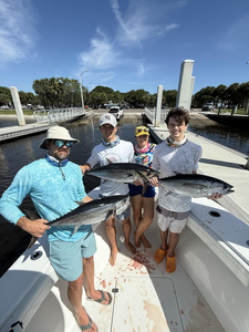 Huge Blackfin Tuna triple-header in Jensen Beach's stormy waters!