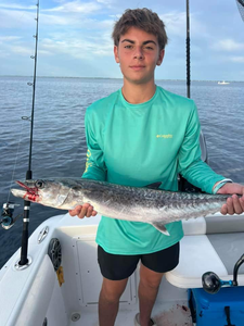 A big king mackerel fish caught while fishing in Florida