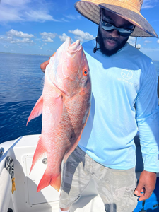 Mutton Snapper, a 21-inch fish, caught while fishing in FL