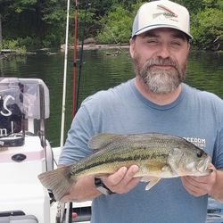 Angler with 13-inch fish in Branson