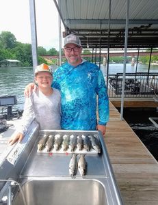 Two people fishing in Missouri