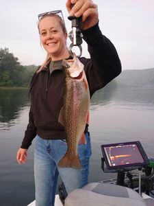 Rainbow trout caught while fishing in MO