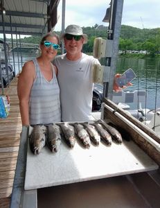5 rainbow trout caught while fishing in MO