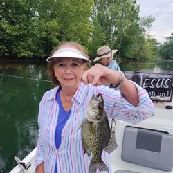 A crappie fish caught while fishing in MO