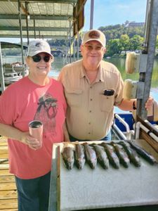 Two people fishing in Missouri