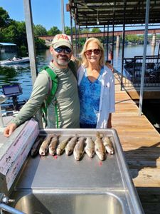 Two people fishing in Missouri