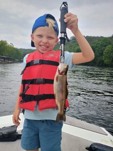 Person fishing in Branson