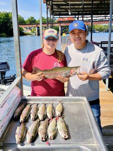 Two people fishing in Missouri