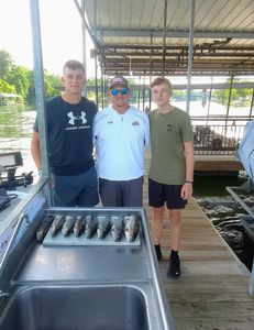 3 people fishing in Branson