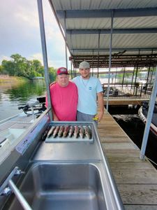 Two people fishing in Missouri