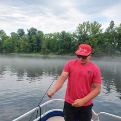 Person fishing in Missouri