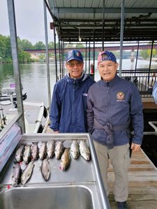 Two people fishing in Missouri