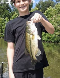 A person fishing in Branson