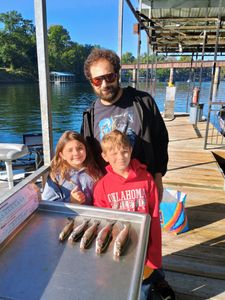 Three people fishing in Missouri