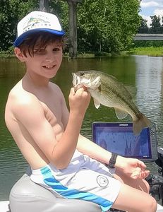 Largemouth bass caught while fishing in Branson