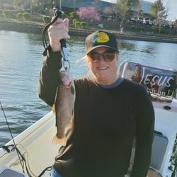 A stunning rainbow trout caught in MO