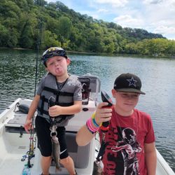 A rainbow trout caught while fishing in Branson