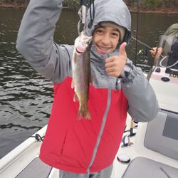 A lone rainbow trout caught in Branson